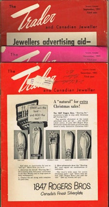 Item #1221 [Rolex, Ronson] The Trader & Canadian Jeweller - Sept. Nov. & Dec. 1951. W. B. Forbes,...