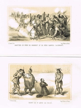 Item #1455 Martyre du Père de Brébeuf et du Père Gabriel Lalemant, together with Mort du P....
