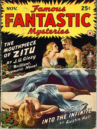 Item #1552 Famous Fantastic Mysteries Vol. V, No. 1 November, 1942 (GGA). Mary Gnaedinger, J. U....
