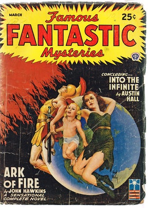 Item #1553 Famous Fantastic Mysteries Vol. V, No. 3 March, 1943. Mary Gnaedinger, John Hawkins