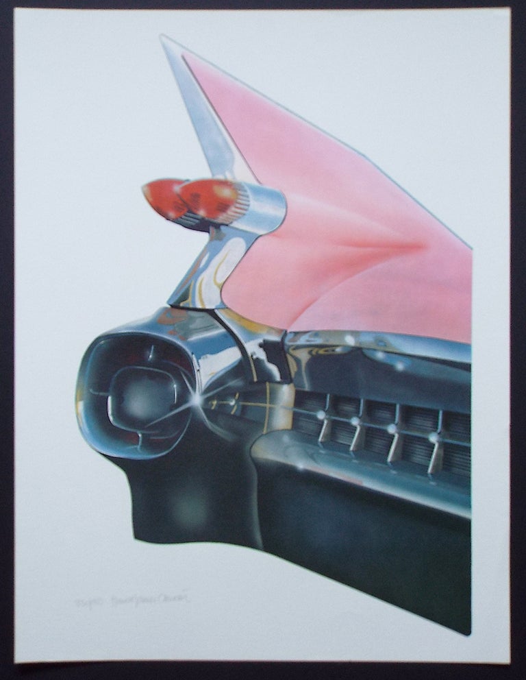 Item #1805 '59 Cadillac (Cleworth, Signed & Numbered Limited Edition Lithograph Print). Harold James Cleworth.