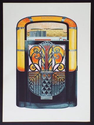 Item #1823 Rock-Ola 1426 (Limited Edition Serigraph Print, Jukebox). Dallas E. John