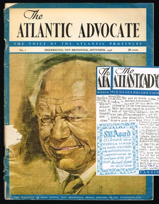 Item #1886 The Atlantic Advocate. September, 1956 Issue No. 1 (Prospectus, Advertising Ephemera)....