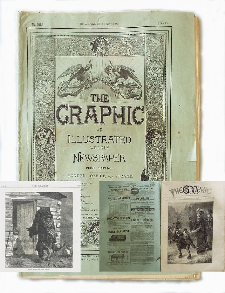 Item #1891 [Early Newspaper Wrapper] The Graphic : An Illustrated Weekly Newspaper : December 30, 1871. Vol. IV No. 109. Arthur Locker, Chief.