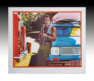 Item #1936 Lithographic Poster of Burt Reynolds in the Movie "Deliverance" Frans Evenhuis, Marty...