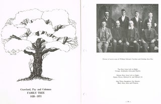 Item #2024 Crawford, Pay and Coleman Family Tree : 1826 - 1973 (Genealogy). Willian Herbert...