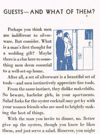 Item #2030 People See You Reflected in Your Silver (Saleman's Silverware Brochure). International...