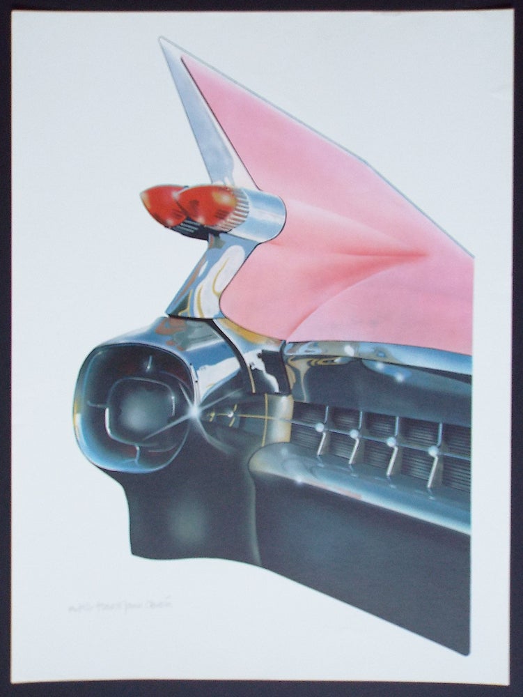 Item #2046 '59 Cadillac (Cleworth, Signed & Numbered Limited Edition Lithograph Print). Harold James Cleworth.