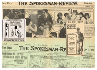 Item #2061 The Spokesman-Review, No. 306 - April 16, 1916 (Black Americana Tobacco Advertisement,...