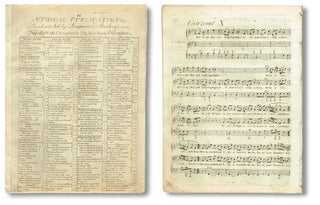 Item #2073 Twelve Canzonets for Two Voices (Publisher's Catalogue Title "Jackson's Canzonets,...