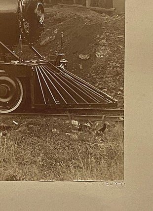 Large Photograph of CPR Steam Locomotive No. 306 at Montreal New Shops in 1886