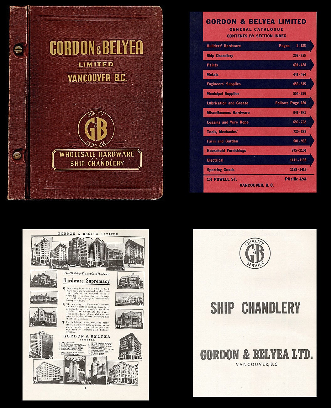 Gordon & Belyea : Wholesale Hardware Catalogue and Ship Chandlery Trade ...