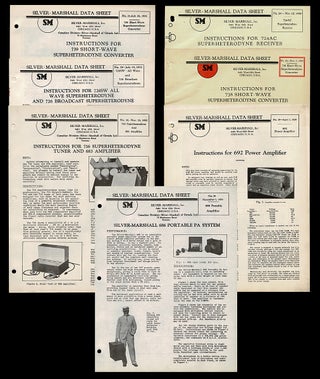 Item #2413 1930 Silver-Marshall Data Sheets (Superheterodyne, Radio, Short Wave). Inc...