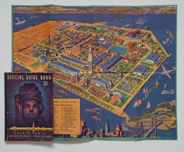 Item #2439 Official Guide Book : Golden Gate International Exposition - World's Fair on San Francisco Bay (First Edition). Walter Burroughs, Managing.