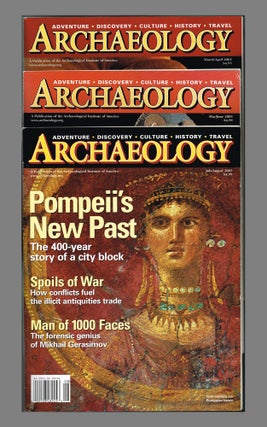 Item #2458 Archaeology Magazine. Vol 56 No 1, 2, 3 & 4 : Jan - August 2003 - 4 issues. Peter A....