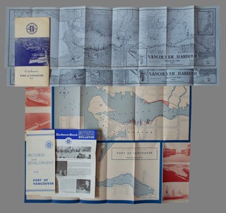 Item #2466 Port of Vancouver Promotional Brochure with Harbour Maps. National Harbours Board Canada