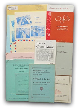 Item #2474 Collection of 13 Music Publisher / Seller Catalogues