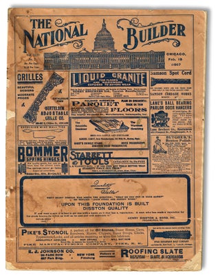 Item #2514 The National Builder. Feb. 15th, 1907 - Vol. XLIV No. 2 (Trade Magazine