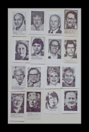 Item #2518 16 B&W Press Photographs of Famous Authors, Poets & Playwrights (Stephen King, Isaac...