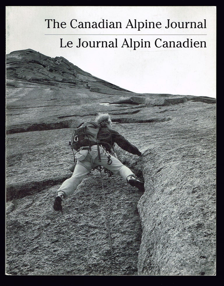 Item #253 Canadian Alpine Journal / Journal Alpin Canadien, Vol. 70, 1987. The Alpine Club of Canada.