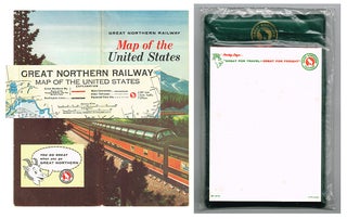 Item #2696 Great Northern Railway Map of the United States * together with * Great Northern...