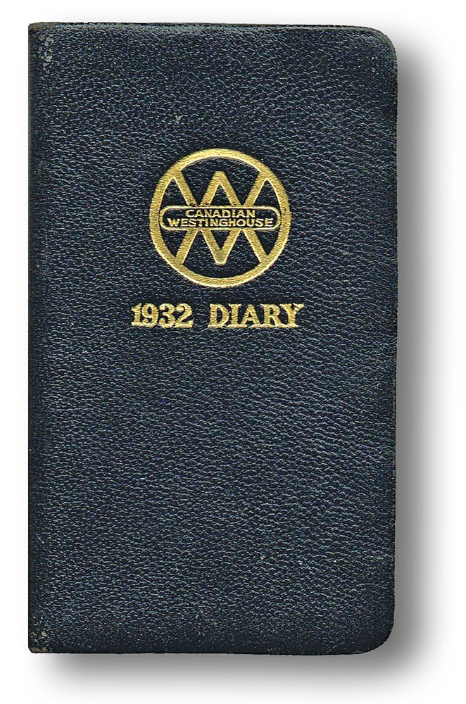 Item #2706 Canadian Westinghouse 1932 Diary (Trains, Railways). Canadian Westinghouse.