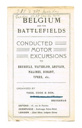 Item #2742 (WW I, Passchendaele, Ypres, Somme) Belgium and the Battlefields : Conducted Motor...