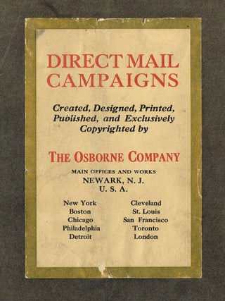 Direct Mail Campaigns - The Osborne Company (Great Depression Salesman's Sample Book)