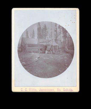 c. 1890 Cabinet Card Photograph of North Dakota Frontier Tobacco Trading Post