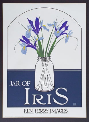Item #3387 Jar of Iris (Serigraph Print). Ken Perry