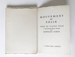 [Artist's Book w. Signed Prints] Mouvement de Folie