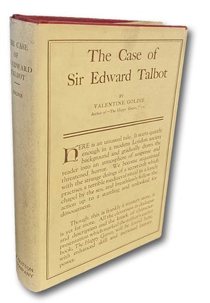 Item #3510 The Case of Sir Edward Talbot. Valentine Goldie