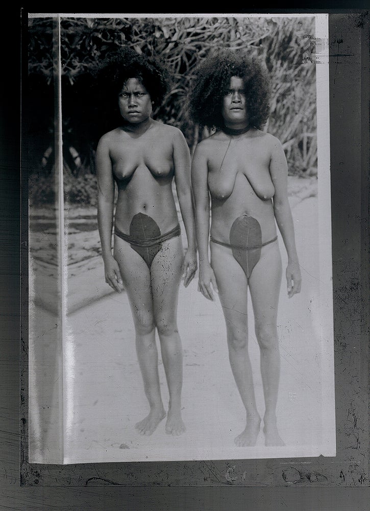 Item #3583 [Polynesia] Fifteen c. 1900 Glass Plate Negatives Documenting South Sea Islands, Culture & People. but Images in Burnett's Style, an Earlier Traveler.