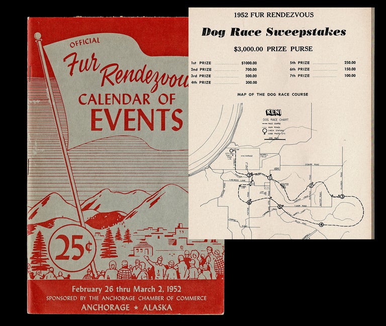 Item #3586 [Alaska] Official Fur Rendezvous Calendar of Events, 1952. The Fur Rendezvous Committee.