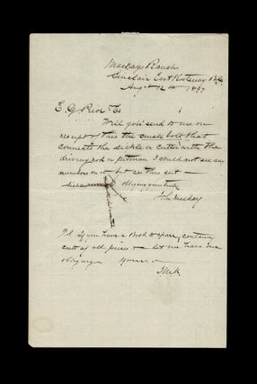 Item #3648 [Ghost Town or Never-Was-A-Town?] Autograph Manuscript Letter Signed - Frontier...