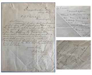 Item #3677 [ALS, CPR] 1903 Autograph Manuscript Letter Signed from a Frontier Farmer in...