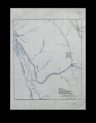 Item #3781 Map of Part of the Goat River District Showing Location of the Cymric Group - 1899. "E...