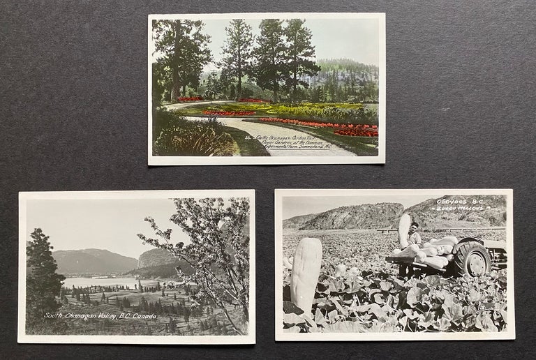 Item #3814 [Hand-Colored RPPC] 3 c. 1930's Real Photo Postcards of the South Okanagan, Osoyoos & Summerland, B.C. Sutton Co. Ltd Gowen, Unknown Photographer.