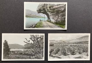 Item #3815 [Hand-Colored RPPC] 3 c. 1930's Real Photo Postcards of the South Okanagan & Oliver,...