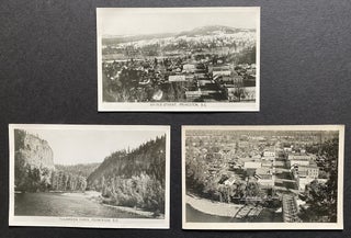 Item #3816 [Bird's-Eye Views] 3 c. 1930's Real Photo Postcards of Princeton, B.C. Sutton Co. Ltd...