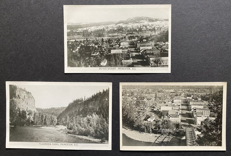 Item #3816 [Bird's-Eye Views] 3 c. 1930's Real Photo Postcards of Princeton, B.C. Sutton Co. Ltd Gowen.