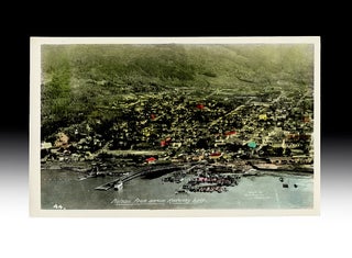 Item #3836 [Birds-Eye-View] c. 1930 Hand-Colored Real Photo Postcard of Nelson, BC. G. A. Meeres,...