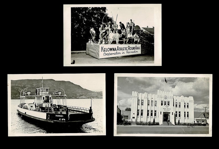 Item #3862 [RPPC] 3 c. 1940 Real Photo Postcard Views of Kelowna, BC. Unknown Photographer.