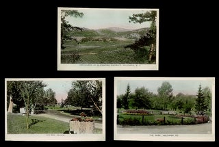 Item #3863 [Hand-Colored RPPC] 3 c. 1940 Real Photo Postcard Views of Kelowna, BC. Sutton Co. Ltd...