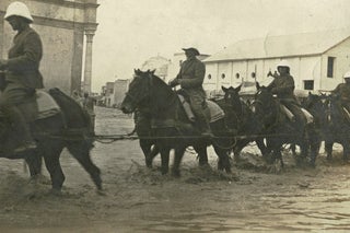 [Tripoli, Libya] 1911 Wartime Photograph of Flooding Caused by Arab Guerilla Action in the Italo-Turkish War