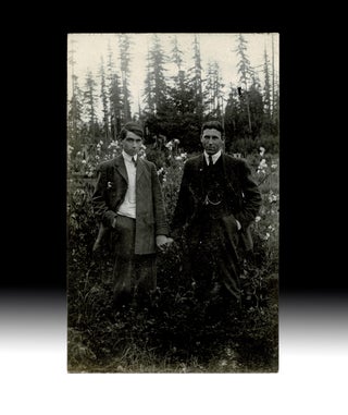 Item #3948 [Gay Interest] c. 1910's Photograph of 2 Young Gentlemen Sharing an Intimate Moment in...