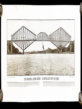 Item #3995 Panoramic View of The Wonderful Quebec Bridge - Le Merveilleux Pont de Quebec....