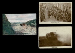 Item #4024 [WW I] Battlefront Photographs : Tank in Action ; Some of Canada's "Bag" and The Hero...