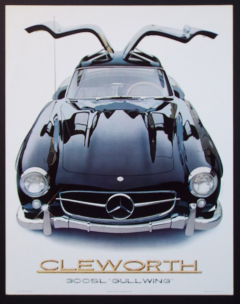 Item #4059 '55 Mercedes Benz 300 SL (Mercedes Gullwing Lithograph Print). Harold James Cleworth.