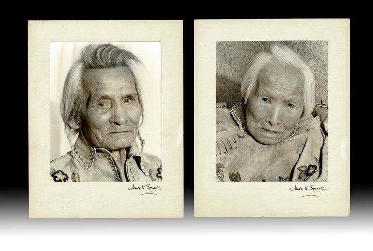 Item #4082 [Fraser Valley] Photographs of Two Indigenous Elders. James V. Sproat.